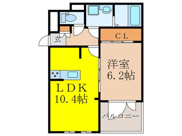 レオン　パッソの物件間取画像